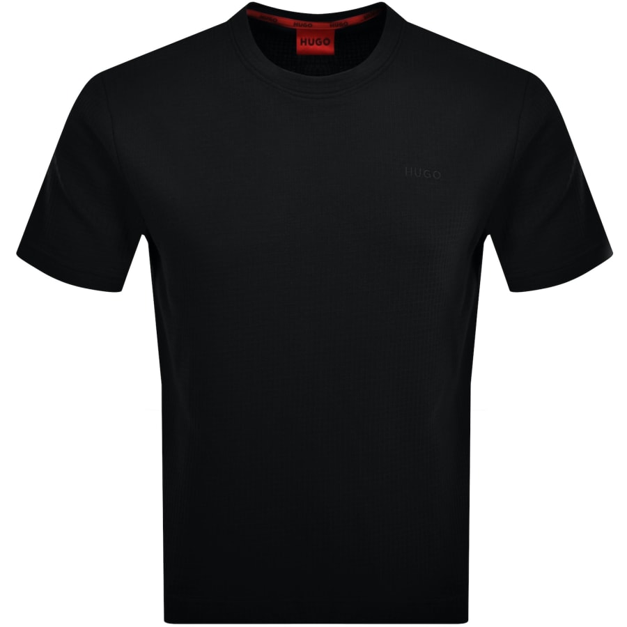 Hugo boss plain black t shirt top